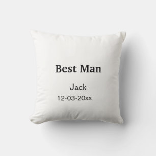 EENVOUDIGE MINIMALE add jouw naam aangepaste beste Kussen