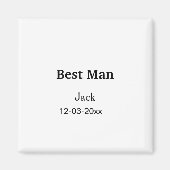 EENVOUDIGE MINIMALE add jouw naam aangepaste beste Magneet (Voorkant)