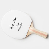 EENVOUDIGE MINIMALE add jouw naam aangepaste beste Tafeltennisbatje (Zijkant)