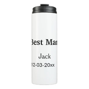 EENVOUDIGE MINIMALE add jouw naam aangepaste beste Thermosbeker