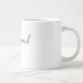 EENVOUDIGE MINIMALE add jouw naam aangepaste bruid Grote Koffiekop (Rechts)