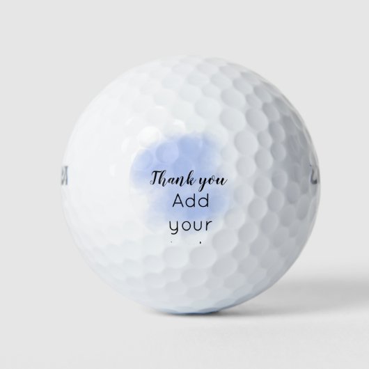 eenvoudige minimale add yt text foto thank you wat golfballen (Voorkant)