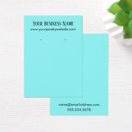 Eenvoudige, minimale Aqua EWing Holder-Kaarten Visitekaartje