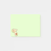 Eenvoudige minimale Avocado-Waterverf Post-it® Notes (Voorkant)