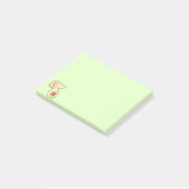 Eenvoudige minimale Avocado-Waterverf Post-it® Notes (Schuin)