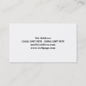 Eenvoudige minimale Barber Razor Logo Visitekaartje (Achterkant)