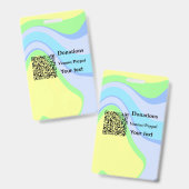 Eenvoudige minimale barcode donaties venmo paypal badge (Voor- en achterkant)