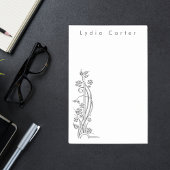 Eenvoudige minimale basis zwart-wit post-it® notes