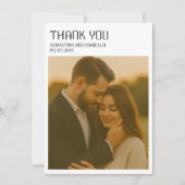 Eenvoudige minimale bedankkaart (Voorkant)