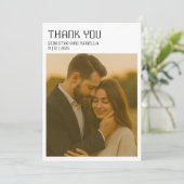 Eenvoudige minimale bedankkaart (Staand voorkant)
