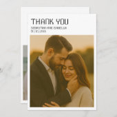 Eenvoudige minimale bedankkaart (Voorkant / Achterkant)