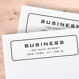 Eenvoudige minimale bedrijfsnaam van elegant Lijst Etiket