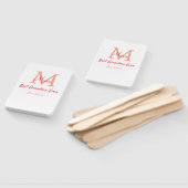 eenvoudige minimale beste oma ooit rode monogram t handwaaier (Niet-gemonteerd)