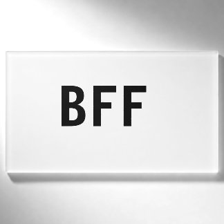 Eenvoudige minimale BFF beste vrienden familie aan Naambadge