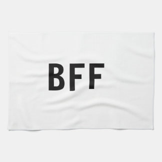 Eenvoudige minimale BFF beste vrienden familie aan Theedoek