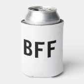 Eenvoudige minimale BFF-naam voor beste vrienden f Blikjeskoeler (Blikje Voorkant)