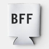 Eenvoudige minimale BFF-naam voor beste vrienden f Blikjeskoeler (Voorkant)