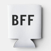 Eenvoudige minimale BFF-naam voor beste vrienden f Blikjeskoeler (Achterkant)