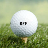 Eenvoudige minimale BFF-naam voor beste vrienden f Golfballen (Insitu Shirt)