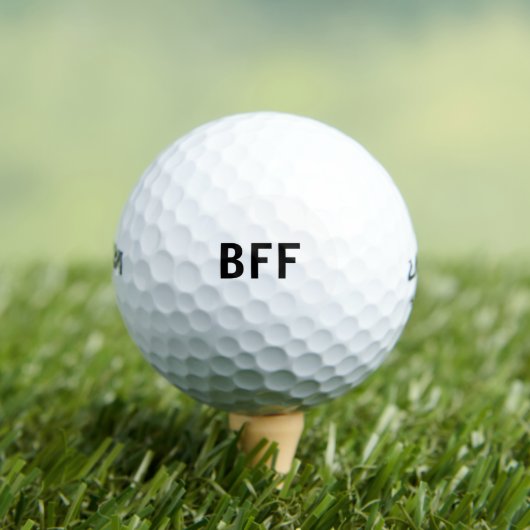 Eenvoudige minimale BFF-naam voor beste vrienden f Golfballen (Insitu Shirt)
