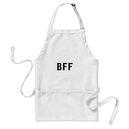 Eenvoudige minimale BFF-naam voor beste vrienden f Standaard Schort (Voorkant)