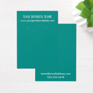 Eenvoudige, minimale Blauwgroen Kaarten voor het b Visitekaartje
