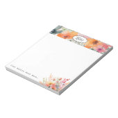 Eenvoudige minimale bloemen elke dag notitieblok (Linkerzijde)