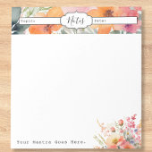 Eenvoudige minimale bloemen elke dag notitieblok