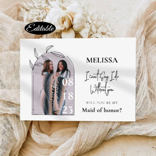 Eenvoudige minimale bridesmaïde Kaart