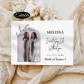 Eenvoudige minimale bridesmaïde Kaart