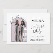 Eenvoudige minimale bridesmaïde Kaart (Voorkant)