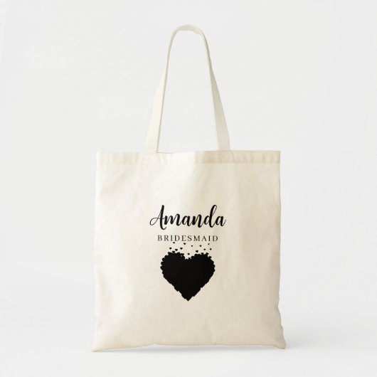 Eenvoudige Minimale Bruidsmeisje Tote Bag (Voorkant)