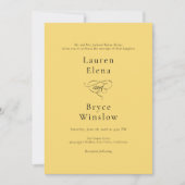 Eenvoudige Minimale Citroendruppel Citrus Gele Bru Kaart (Voorkant)