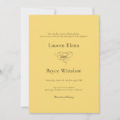 Eenvoudige Minimale Citroendruppel Citrus Gele Bru Kaart (Voorkant)