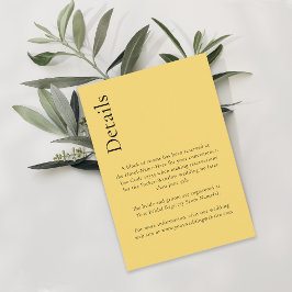 Eenvoudige minimale citroendruppel Citrusgeel Deta Informatiekaartje