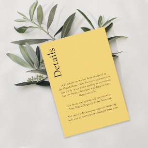 Eenvoudige minimale citroendruppel Citrusgeel Deta Informatiekaartje