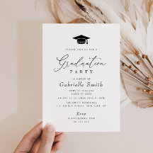 Eenvoudige minimale college afstuderen partij