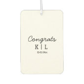 Eenvoudige minimale congraties voegen de datum van luchtverfrisser (Voorkant)