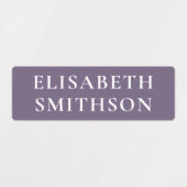 Eenvoudige minimale Coral Navy Blue Custom Name Sc Labels (Design 2)