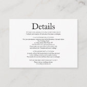 Eenvoudige minimale details van het brute bruisbru informatiekaartje (Voorkant)