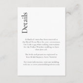 Eenvoudige minimale details van het brute bruisbru informatiekaartje (Voorkant)