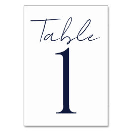 Eenvoudige minimale donkerblauwe tekst bruiloft kaart