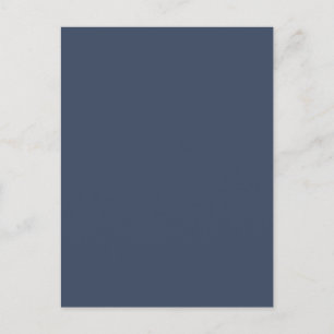 eenvoudige minimale effen kleur aangepaste blauwe  briefkaart