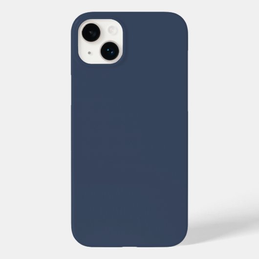 eenvoudige minimale effen kleur aangepaste blauwe  Case-Mate iPhone case (Achterkant)