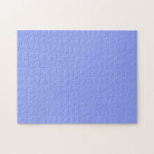 Eenvoudige Minimale Effen Kleur Aangepaste Blauwe  Legpuzzel (Horizontaal)