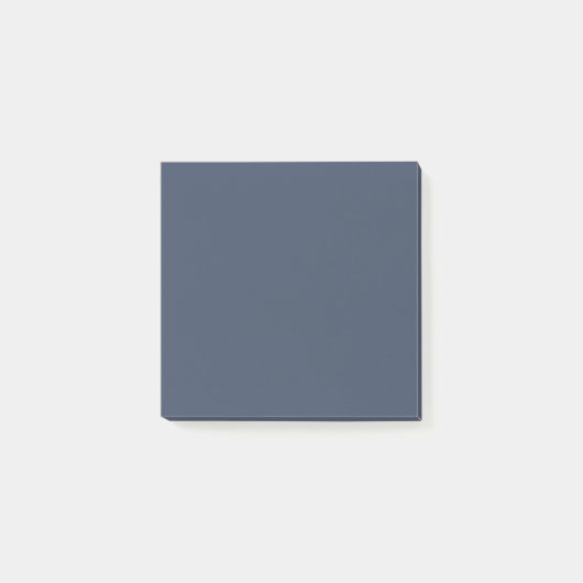 eenvoudige minimale effen kleur aangepaste blauwe post-it® notes (Voorkant)