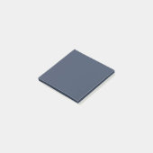 eenvoudige minimale effen kleur aangepaste blauwe post-it® notes (Schuin)