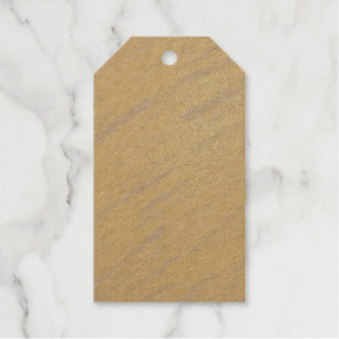 Eenvoudige minimale effen kleur aangepaste gele pa cadeaulabels