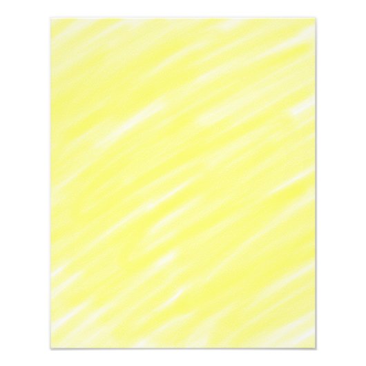 Eenvoudige minimale effen kleur aangepaste gele pa foto afdruk (Voorkant)