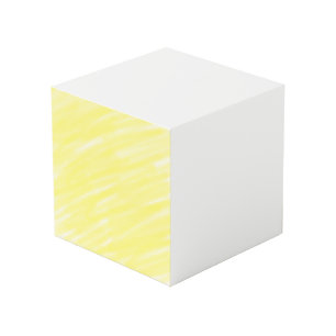 eenvoudige minimale effen kleur aangepaste gele pa kubus